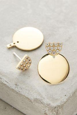 Elizabeth And James Sabi Jacket Earrings Gold