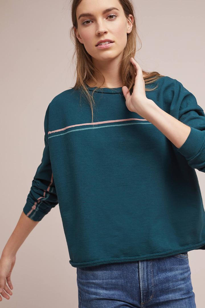George Loves Twin-striped Sweatshirt