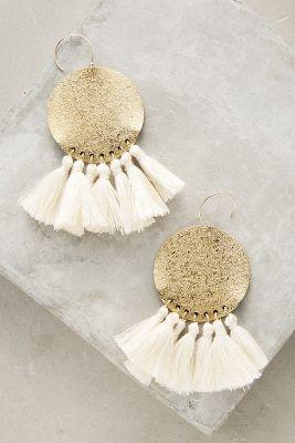 Anthropologie Tamboril Tassel Earrings