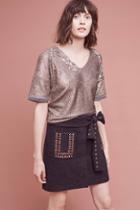 Rosie Neira Wool Eyelet Mini Skirt