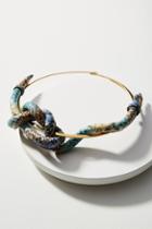 Nora Lozza Snake-printed Leather Knot Necklace