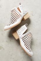 Jeffrey Campbell Taggart Booties White Leather