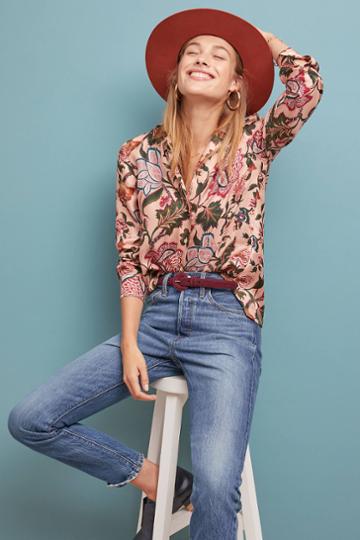 Le Sarte Pettegole Blossom Silk Buttondown