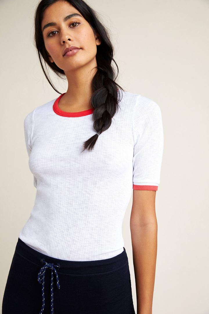 Sundry French Trimmed Tee