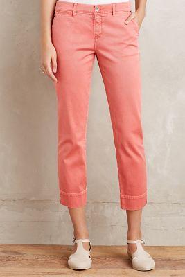 Pilcro Stet Chino Capris Light Red