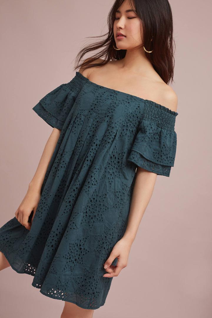 Joa Carter Off-the-shoulder Swing Dress