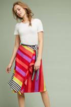 Ranna Gill Lisa Striped Wrap Skirt