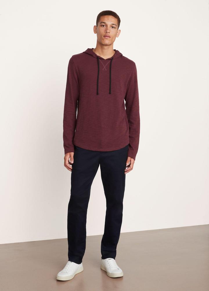 Vince Textured Cotton Hoodie