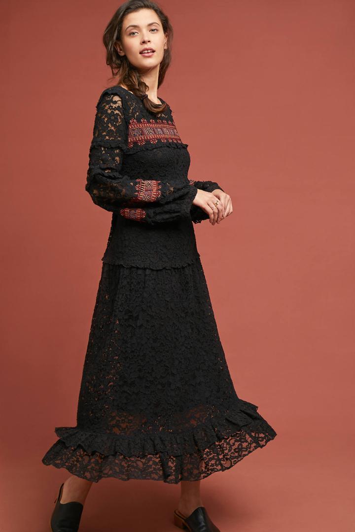 Stella Forest Noir Lace Dress