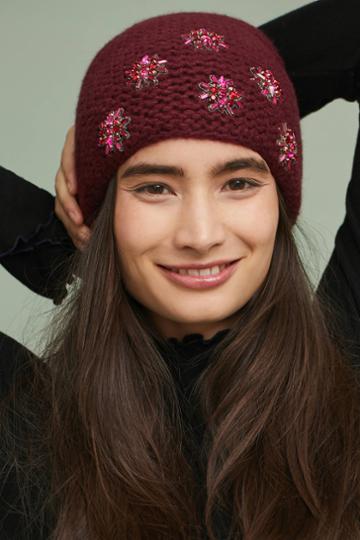 Jennifer Behr Neve Embellished Beanie