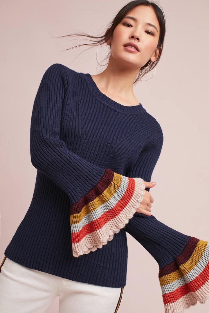 Harlyn Zuri Ruffled Pullover
