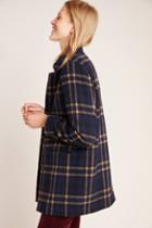 Velvet By Graham & Spencer Jasmann Plaid Wool Coat