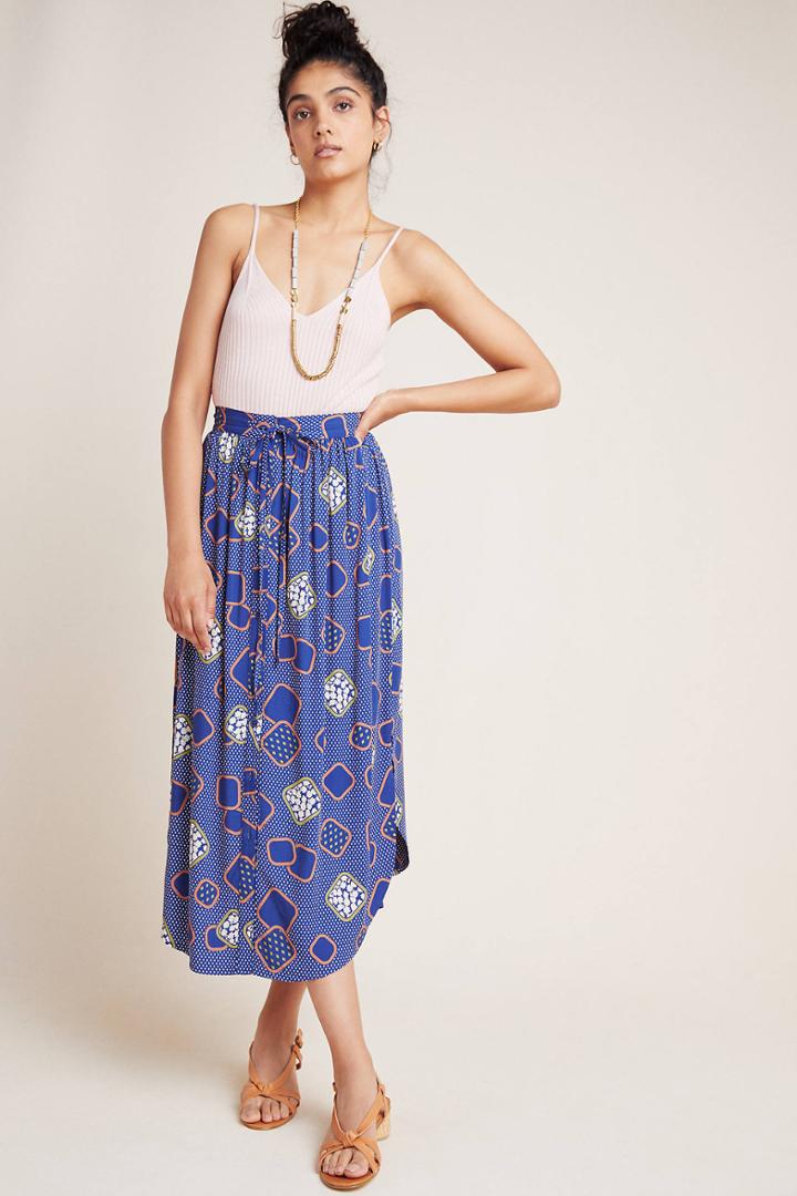 The Odells Mollie Button-front Midi Skirt