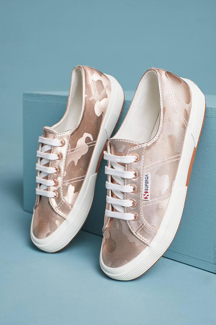 Superga Metallic Camo Sneakers