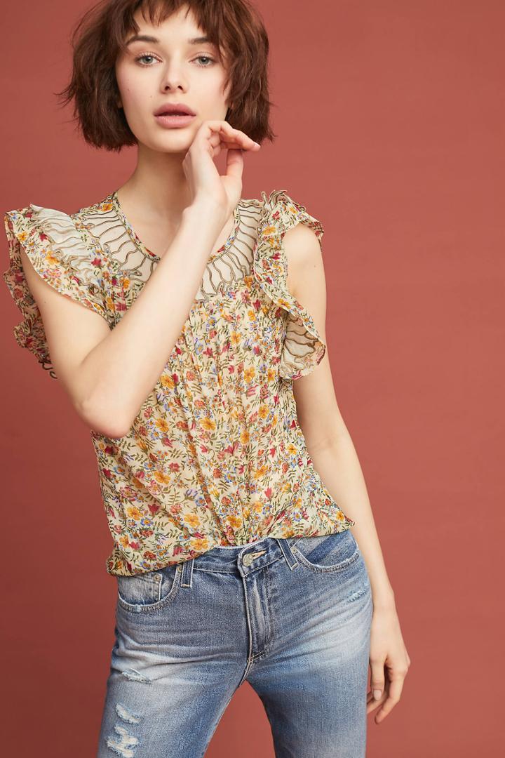 Ranna Gill Delancey Floral Blouse