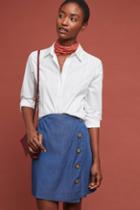 Seen Worn Kept Denim Wrap Mini Skirt