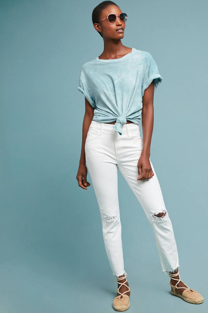 Mother The Flirt Chew High-rise Straight Jeans