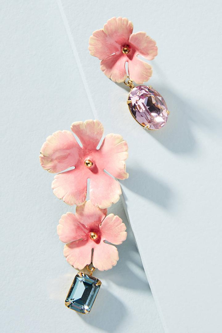 Jennifer Behr Jacinta Asymmetrical Drop Earrings