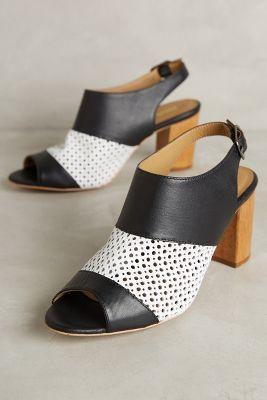 Nina Payne Lina Slingbacks Black & White