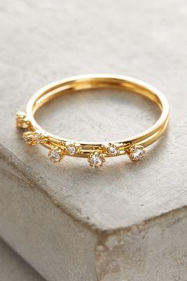 Anthropologie Kianne Double Stack Rings