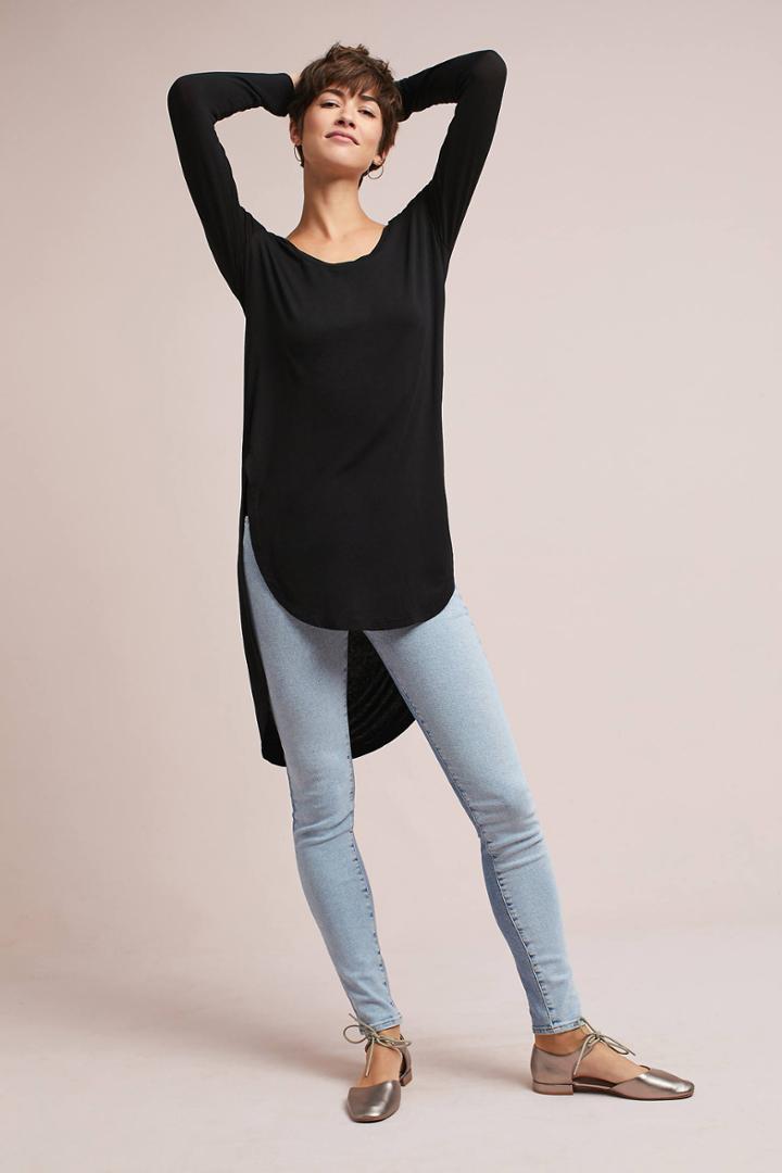 Deletta Longline Scoop Neck Tunic