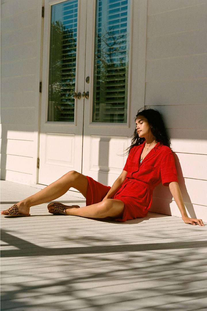 Maeve Aria Textured Shirtdress