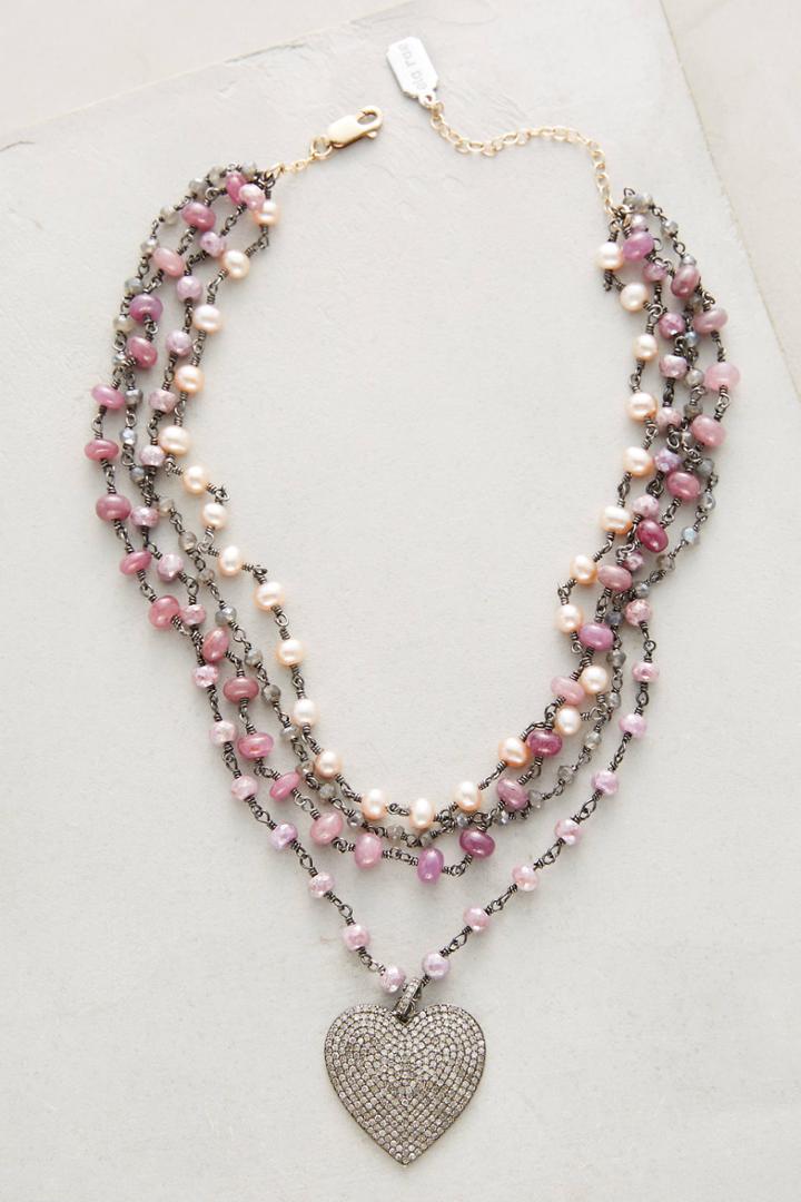 Ela Rae Diamond Heart Choker