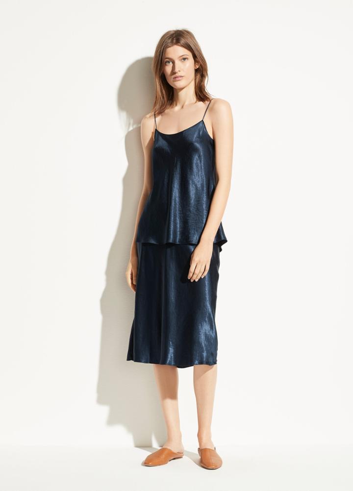 Vince Satin Slip Skirt