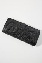 Anthropologie Embossed Leather Wallet