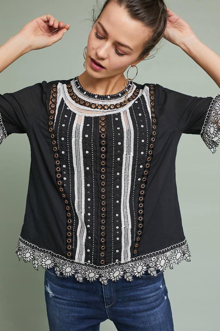 Vanessa Virginia Bonnie Eyelet Top