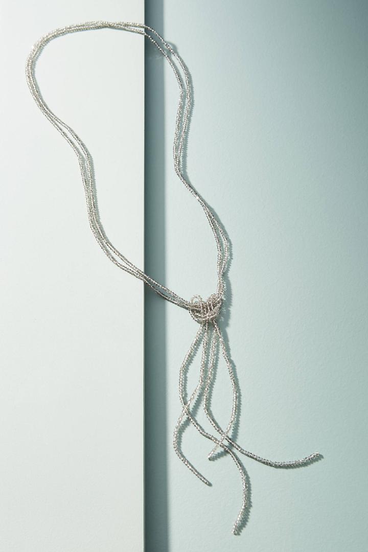 Anthropologie Shimmer Lariat Necklace