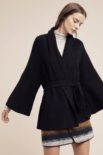 Anthropologie London Cashmere Wrap Cardigan