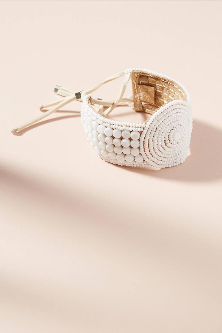Sidai Designs Leather Disk Bracelet