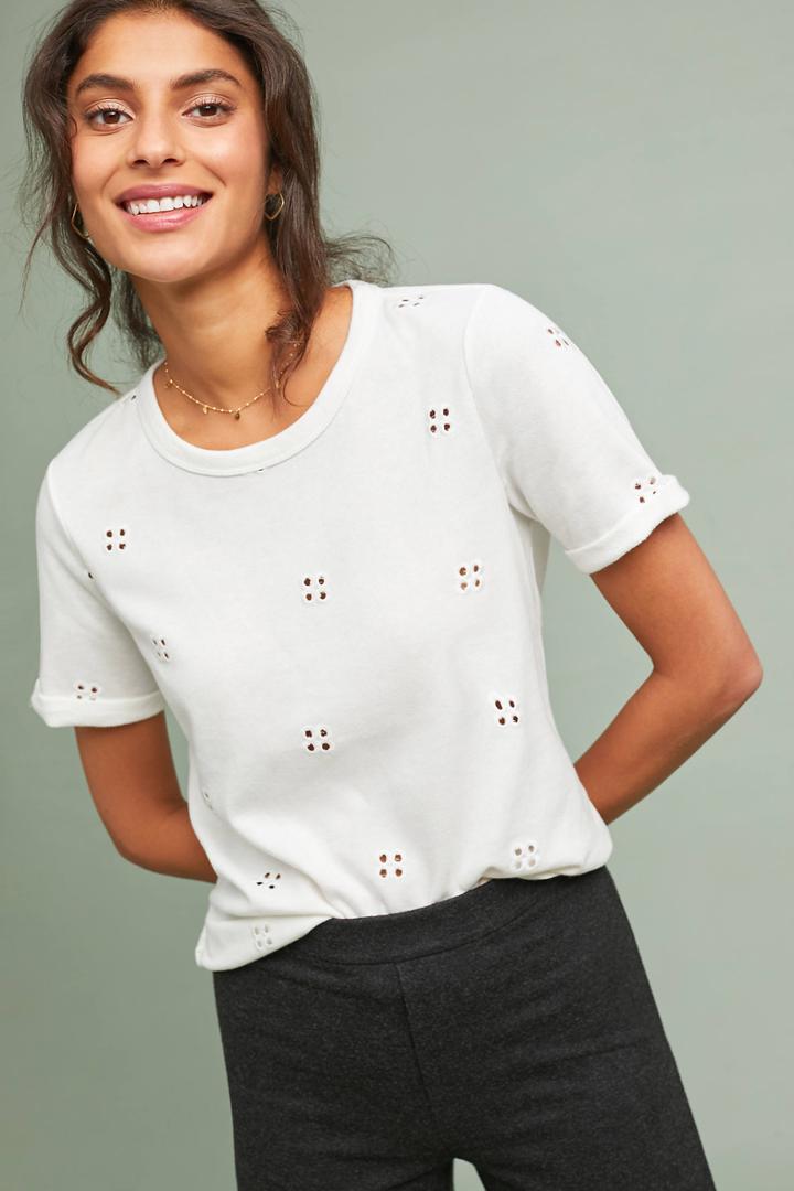 Saturday/sunday Eyelet Terry Tee