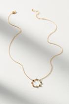 Anthropologie Delicate Rainbow Circle Necklace