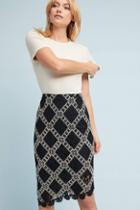 Nanette Lepore Asymmetrical Lace Skirt