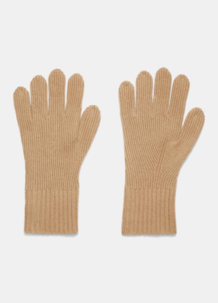 Vince Wool And Cashmere Shaker Stitch Glove