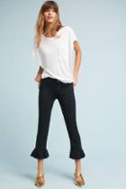Paige Rafaela Mid-rise Skinny Cropped Ruffle