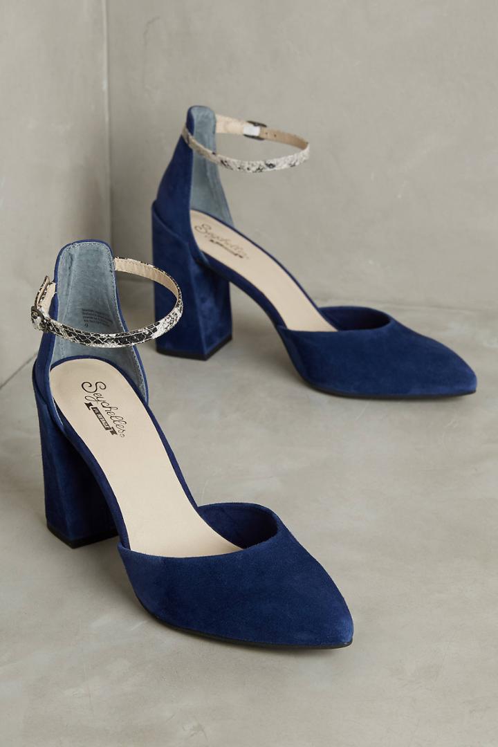 Anthropologie Seychelles Gaggle Ankle Strap Heels