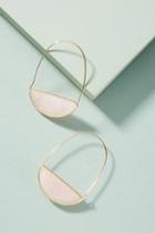 Mignonne Gavigan Stone Crescent Hoop Earrings