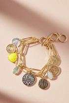 Anthropologie Counting Coins Charm Bracelet