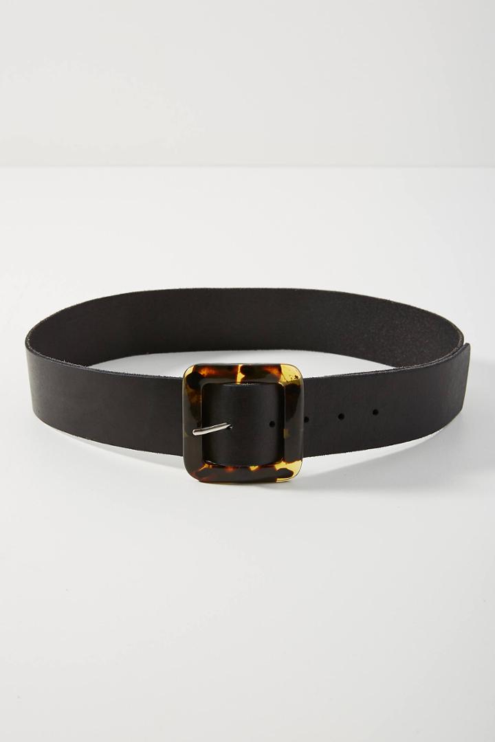 Anthropologie Classic Square Buckle Belt