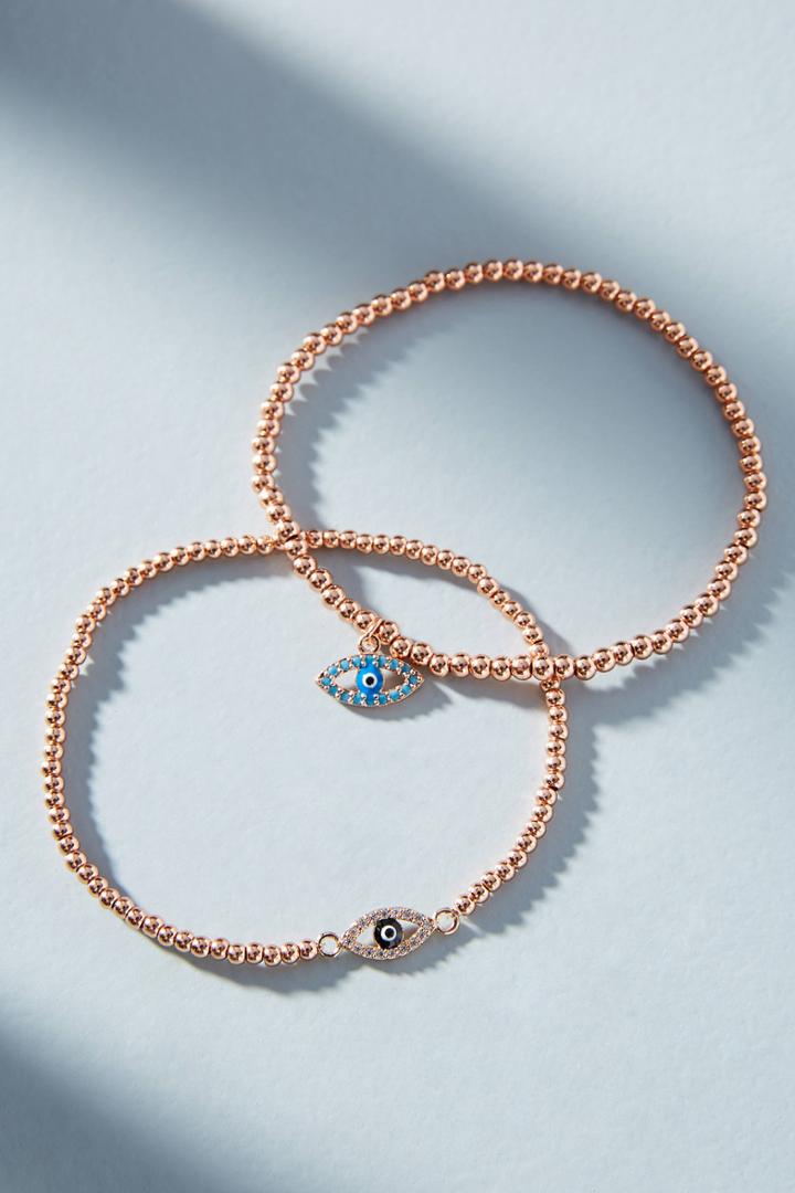Anthropologie Spirit Eye Bracelet Set