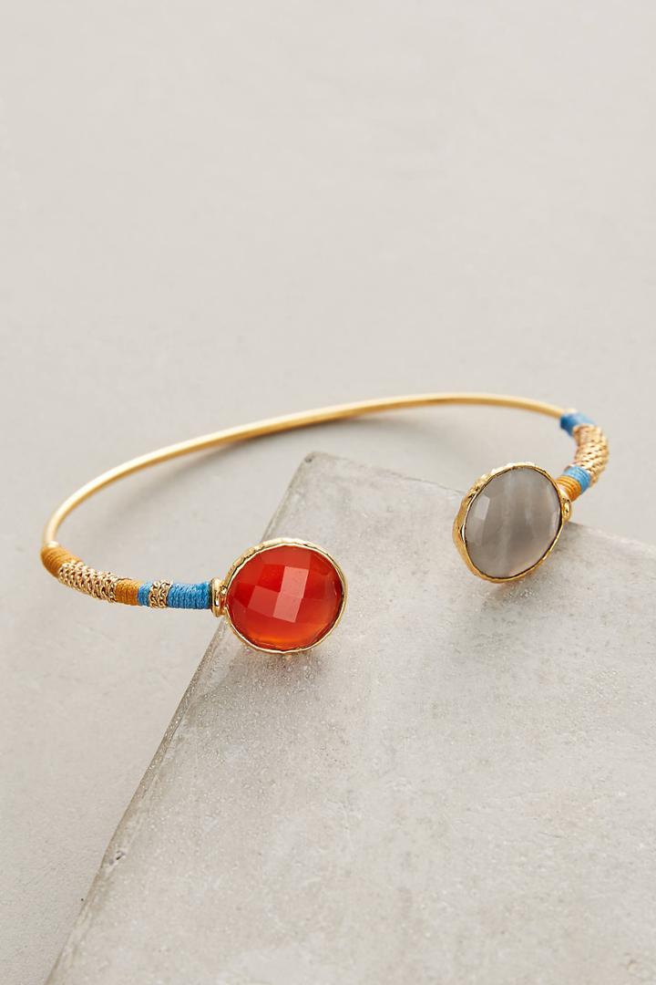 Gas Bijoux Serti Stone Cuff