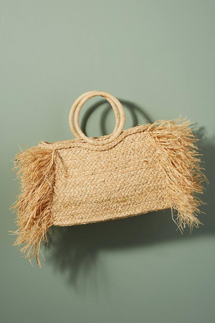 Indego Africa Natalia Fringed Tote Bag