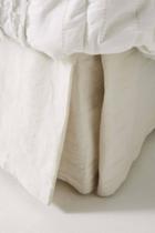 Anthropologie Relaxed Cotton-linen Bed Skirt