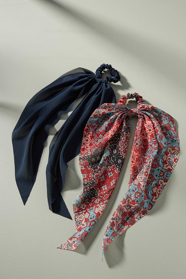 Anthropologie Bayside Bow-tied Hair Tie Set