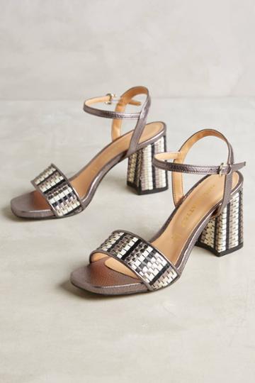 Paolo Mattei Woven Leather Heels