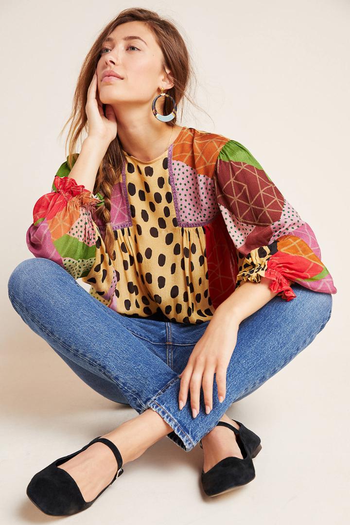 Bl-nk Miranda Peasant Blouse