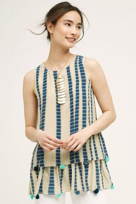 Hemant & Nandita Silk Pom Tunic